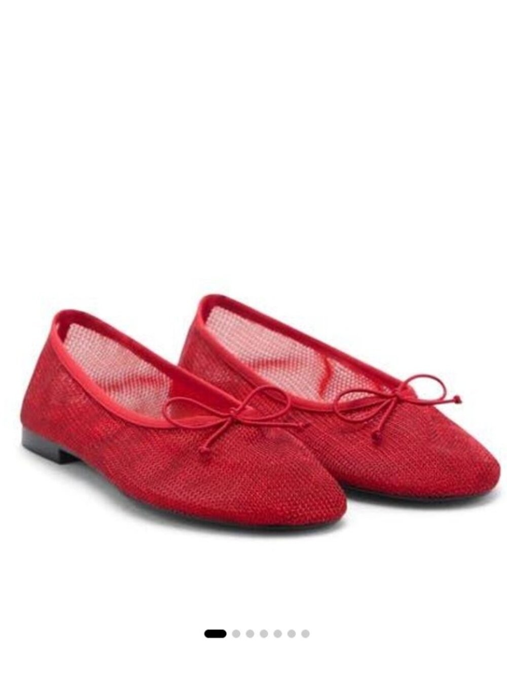 NWT Mango Red Mesh Ballerina Flat Size EU 38 (US Size 8)